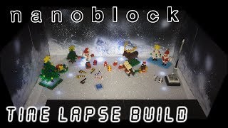 Nanoblock - Christmas Themed Sets | Time Lapse Build