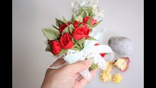 [엠에프] -making flower from fabric 퀼트로 만드는 장미꽃 이번시즌 선물은 직접만든 장미꽃다발로 어떠세요? hand quilt