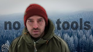 -16 Solo Winter Survival | With Only the Clothes on my Back