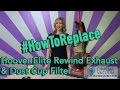 Hoover Elite Rewind Exhaust & Dust Cup Filter Replacement Part # 59157014 & 59157055