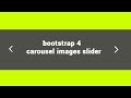 responsive carousel with bootstrap4