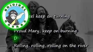 Creedence Clearwater Revival - Proud Mary - Chords & Lyrics