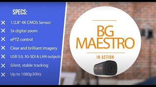 BG-Maestro Auto-Tracking Camera is Perfect for Education, Lectures, Fitness \u0026 Hobbyists