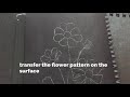 yt19fa folkartpainting鄉村彩繪 painting cosmos flower step by step】 【跟着步骤画波斯菊】02 04 2020