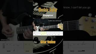 HAPPIER - Olivia Rodrigo - Instrumental Guitar Cover + TAB #guitar