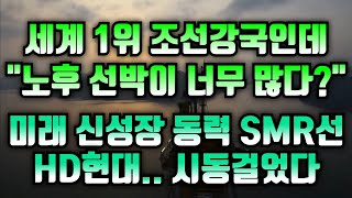 [CC한글자막]세계 1위 조선 강국인데…“노후 선박이 너무 많다??” ‘미래 신성장 동력 SMR 선박’ 구상 시동 건 HD현대