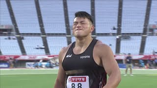 【第105回日本選手権】 男子 円盤投 決勝2位 ●湯上 剛輝●