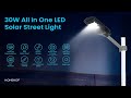 Homehop Solar Light For Street Outdoor Waterproof With Motion Sensor For Home with Remote, 30W