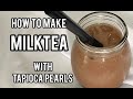 HOW TO MAKE YOUR OWN MILKTEA and TAPIOCA PEARLS l EASY STEPS l Injoy Milktea Preparation l angieposh