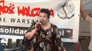 Blogpress: Jadwiga Chmielowska pod  namiotem Solidarnych 2010 cz. 3