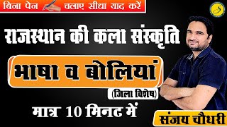 Rajasthan GK : भाषा व बोलियां l Important Questions For REET, Patwari 2022| Reet 26 Sep|RAS| Sankalp