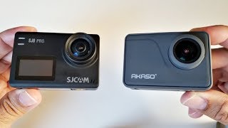 SJCAM SJ8 PRO vs AKASO V50 Pro 4K Action Camera Comparison + SAMPLES