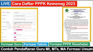 LIVE Cara Daftar PPPK Kemenag 2024 untuk Guru MI, MTs, MA, PPPK Teknis, PPPK Tenaga Kesehatan