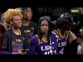 lsu hoists the national championship trophy 🏆 espn college basketball