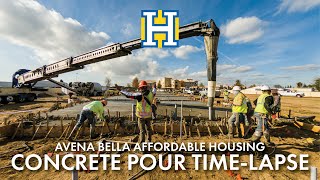 Concrete Pour Time-Lapse Video - Avena Bella Affordable Housing