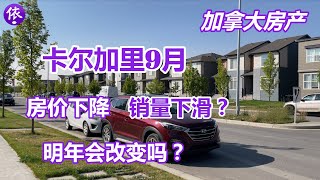 加拿大，卡尔加里9月房产，房价下降、销售下滑，明年会改变吗？