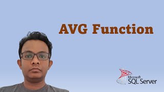 How to Write AVG Function in SQL Server