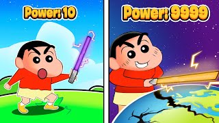 Noob Shinchan Unlocked Max Power And Became God In Lightsaber Simulator 😱🔥 | Roblox Funny Game 😂