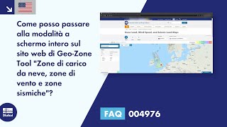 FAQ 004976 | Come posso passare alla modalità a schermo intero sul sito web di Geo-Zone Tool \