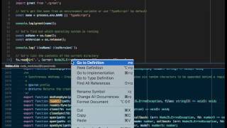 VSCode: peek definition