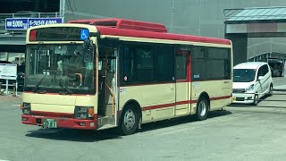 長野電鉄バス前面展望 車窓 信州中野駅→湯田中駅/ 上林線 信州中野駅1005発(スノーモンキーパーク行)