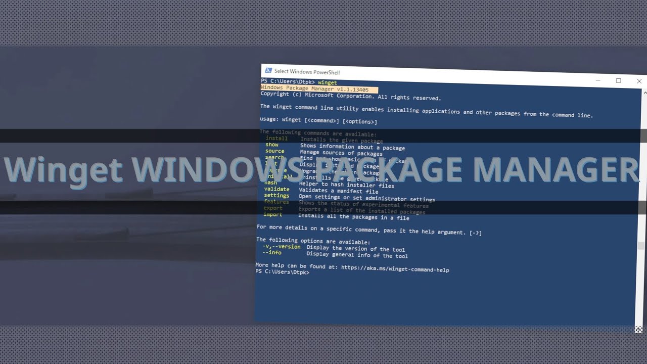 Winget "WINDOWS PACKAGE MANAGER" Guide - YouTube