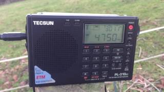 Tecsun PL-310ET: Bangladesh Betar closing down 4750 kHz via a 240 m barbed wire fence