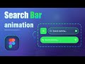 Interactive Search Bar Design in Figma