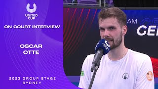 Oscar Otte On-Court Interview | United Cup 2023 Group C