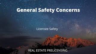 32.1 General Safety Concerns   Georgia Real Estate Licensing