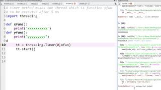 Python Timer method in threading