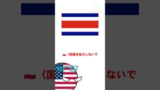 アメリカから教わる！国旗クイズ6 #ポーランドボール #countryballs #polandball #ショート#shorts #バズれ