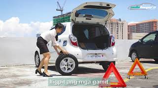 PAANO BA MAGPALIT NG GULONG?? (Tire changing tips for the Toyota Wigo)