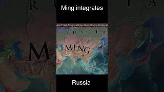 EU4 Ming Integrates Russia (1.35) Domination #eu4 #shorts