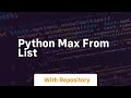python max from list