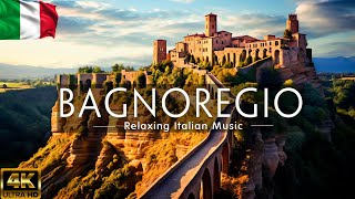 Beautiful BAGNOREGIO 4K • Relaxing Italian Music, Instrumental Romantic • Video 4K UltraHD