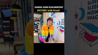 Sourav Joshi Monthly Income From Youtube with Proof #shorts #souravjoshi
