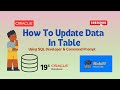 How To Update Data In Oracle Table - By MahiIt