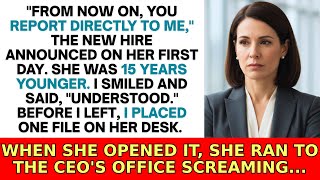 The New Hire Insisted I Report To Her - Then She Opened The File I Left On Her Desk