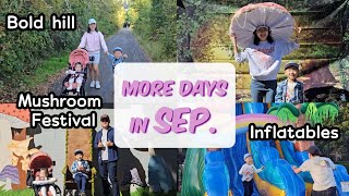 [Corvallis 정착기] 9월의 또다른 일상 Vlog / Bold Hill Natural Area🌳,  Albany Mushroom Festival🍄, Inflatables🎈