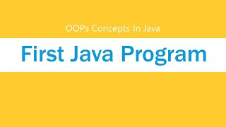 Java Bangla Tutorial 4: First Java Program
