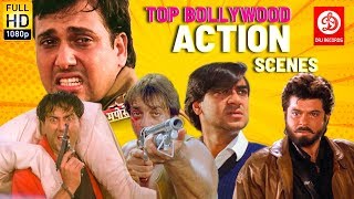 TOP Bollywood Film - Sunny Deol, Ajay Devgan,Sanjay Dutt,Govinda, Anil Kapoor | 90’s Action Scenes