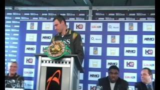 Vitali Klitschko - Samuel Peter Press Conference
