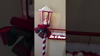 🎅🏽 The Big Lots 56” Let It Snow LED Lamp Post Christmas decoration