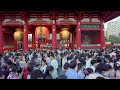 4k peeping behind the sumidagawa fireworks festival walk in asakusa 2023 tokyo japan