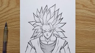 How to draw Goku SSJ3 | Goku step by step | Easy tutorial