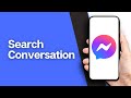 How to Search Facebook Messenger Conversation | Find Messages Easily (2024)