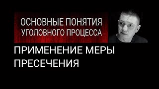 24. Применение меры пресечения