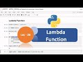 Python Tutorial - 20 | Anonymous Functions | Lambda Functions | Python Tutorial for Beginners