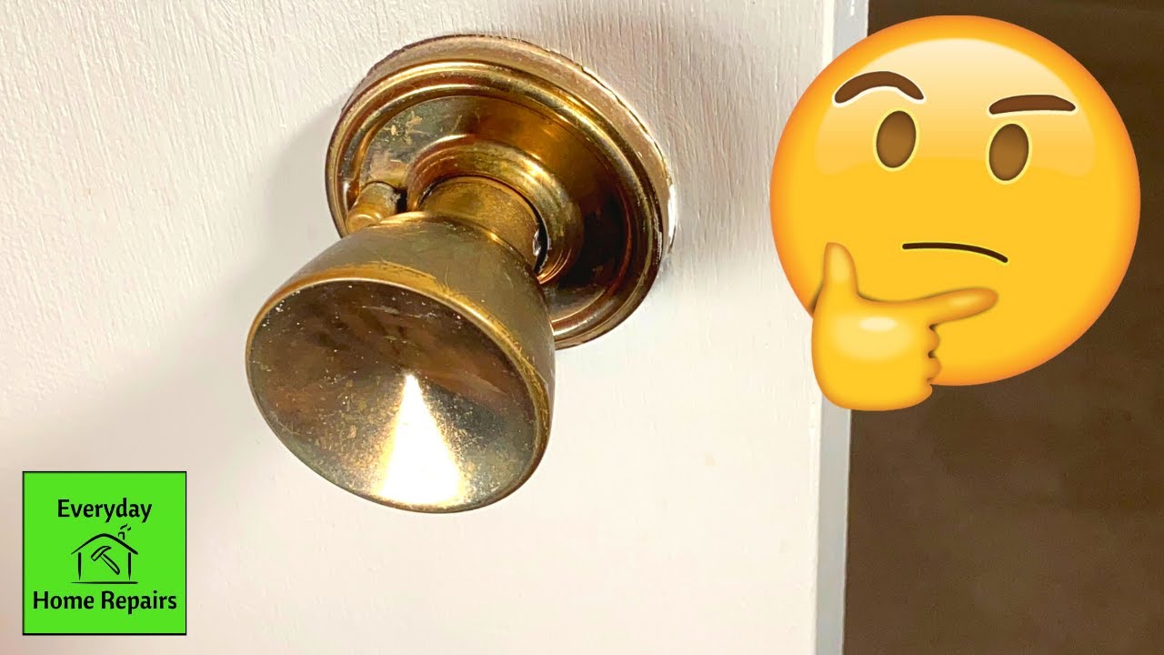 Door Knob Without Visible Screws How To Remove And Replace Youtube